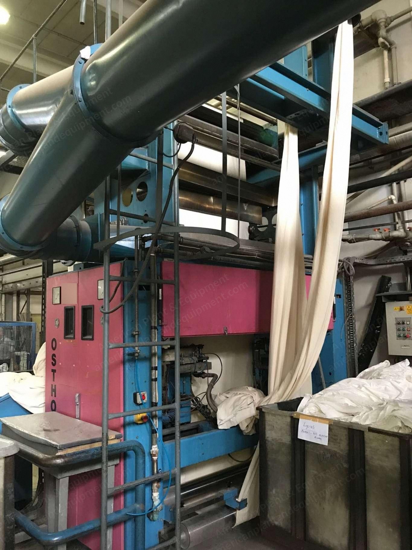 Osthoff, Year 2000, Singeing Machine for Tubular Fabrics, Width 1600mm, 2 Burners