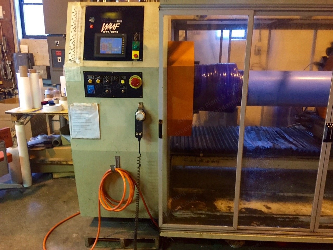 Webtech, 84" Automatic Baloney Slitter, 3" and 6" Shafts, 28" Blade Diameter