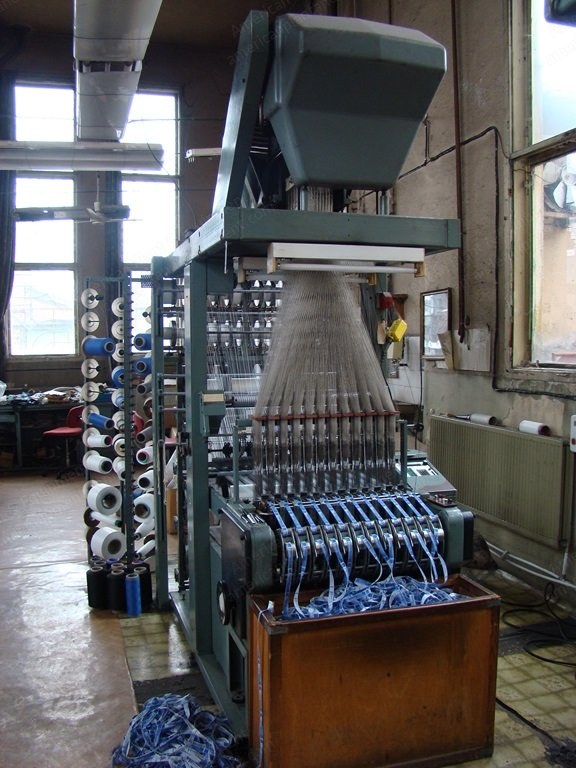 Jacob Mueller, MCE 100.12/28, Label Weaving Machine, 12 Heads, 28mm Max Width