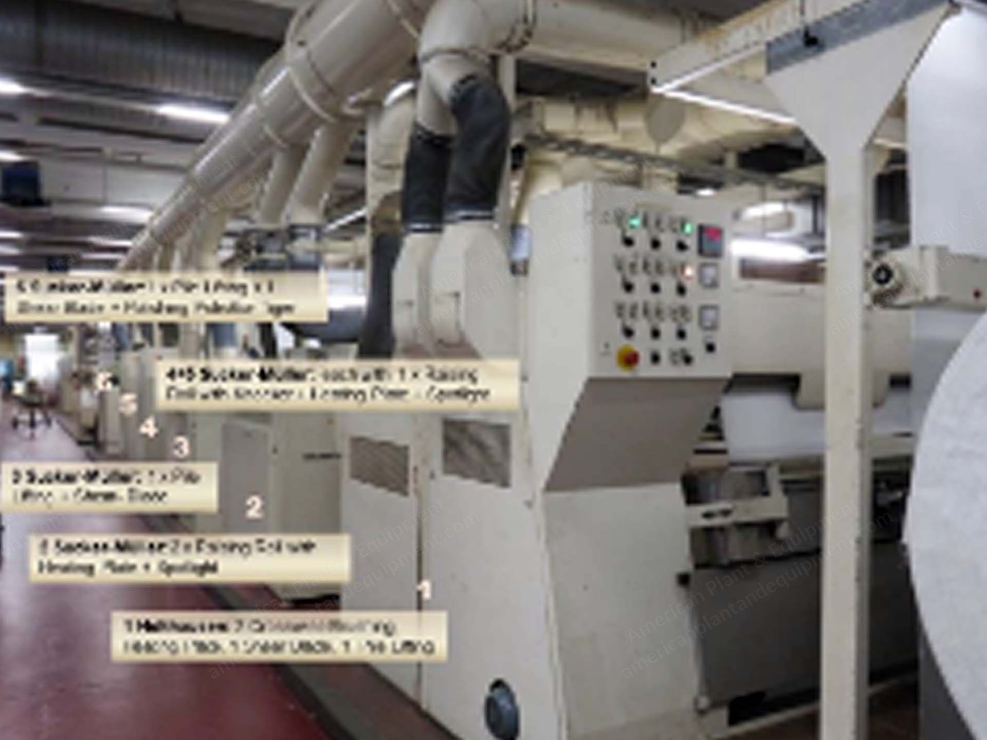 Sucker Muller, Technical Velours Finishing Machine, 1990, 2000mm Width