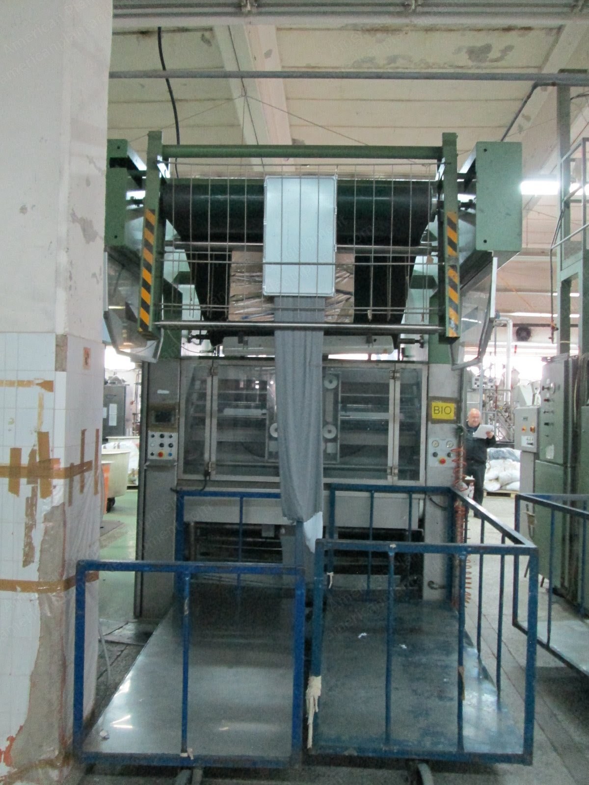 Santex, Santastretch Plus, 2007, Double Padding Tubular Squeezer, 1400mm Width, Stainless Steel