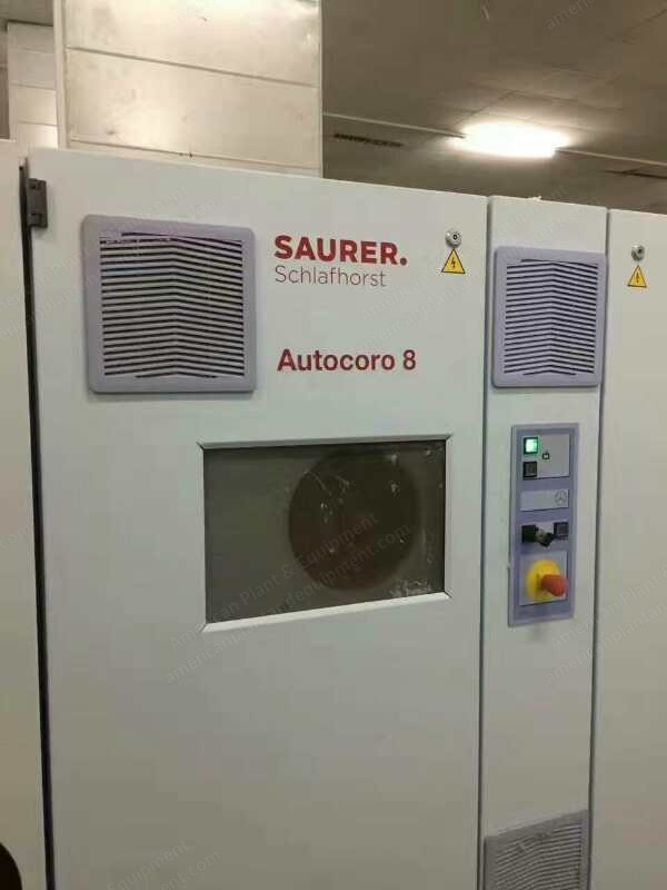 Saurer, Autocoro 8, 2013, 480 Spindles, 4 Manipulators/Doffers, Waxing, Corolab Cleaner