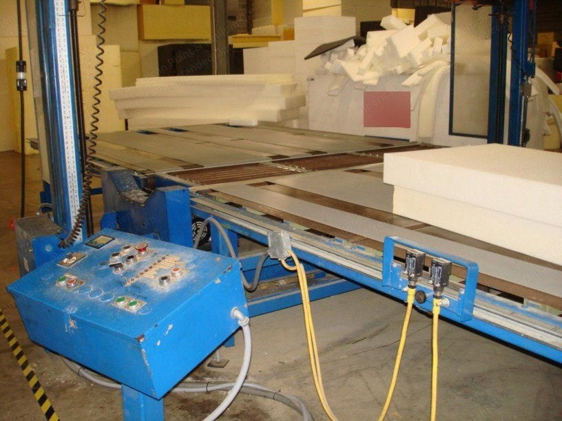 Edge Saw, 36-84 Modified to 48-84, Horizontal Foam Cutter, 84" Width, 48" Height, Automatic Indexing