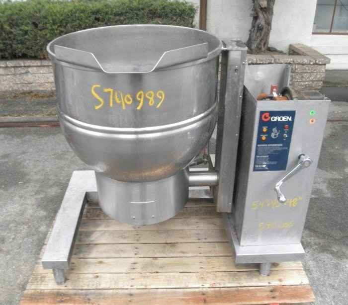 Groen, DH/1-40, 40 Gallon, Stainless Steel Jacketed Kettle, Tilt Capability, 50 PSI
