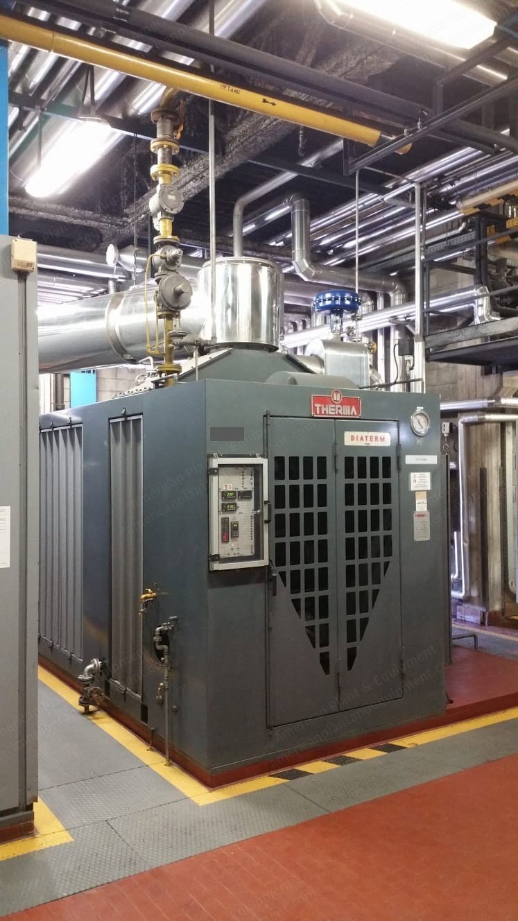 Therma Oil Boiler, 1990, 2500000 kcal, with Steam Producer 2 Tons, Gas Heat