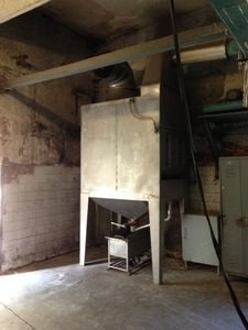 Osthoff, U97/3, 2001, Singeing Machine, 2800mm Flame Width, with Brushing and Cropping Unit