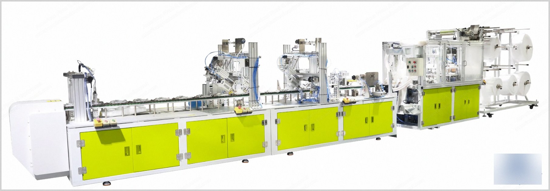 NovaStar, FM334, Automatic Cup Mask Production Line, 10 to 20 pcs/min, 12000x2200x1500mm