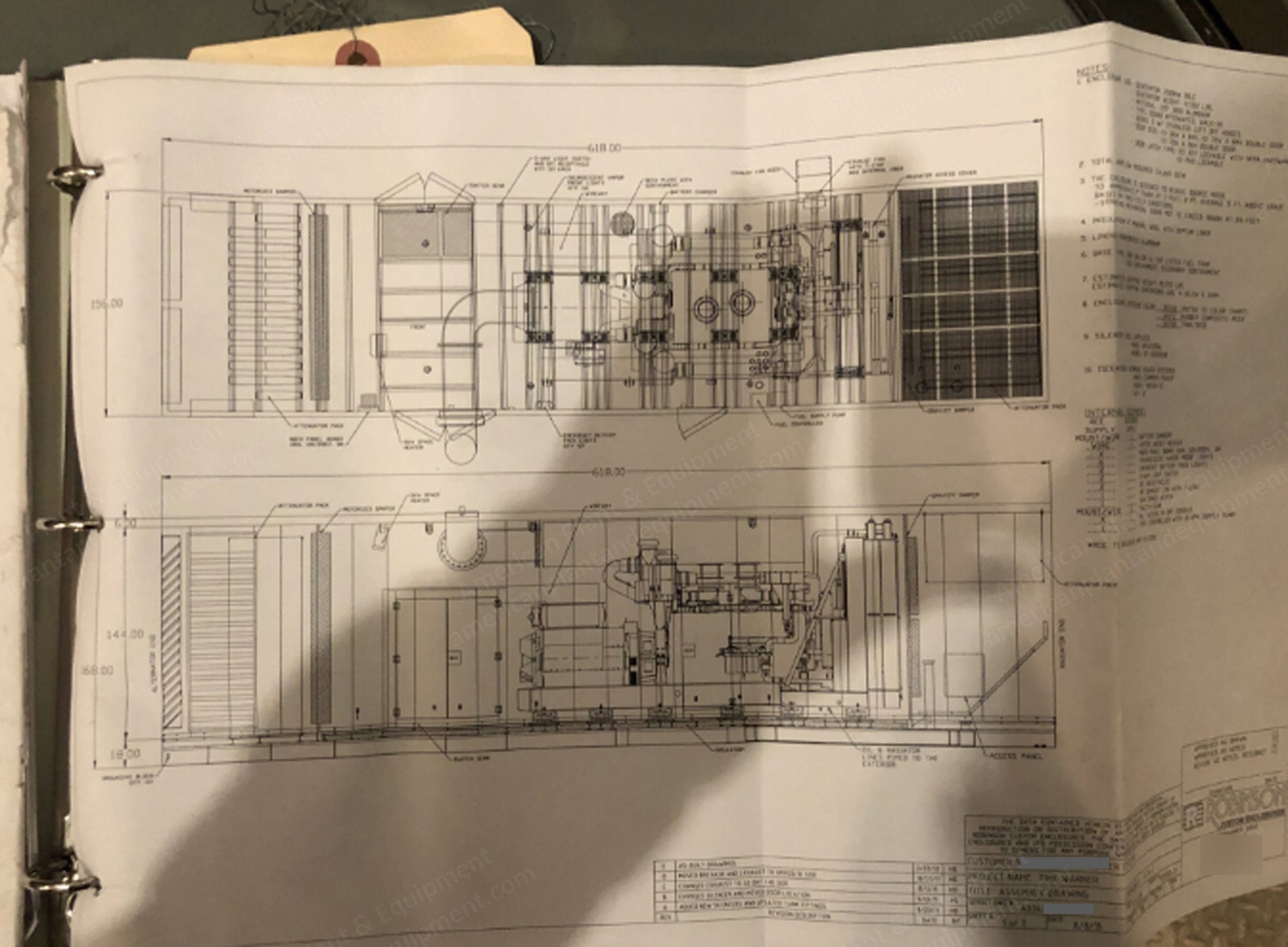 Cummins, QSK78, 2011, 2500kW, 480V, 60Hz, Diesel Generator Set