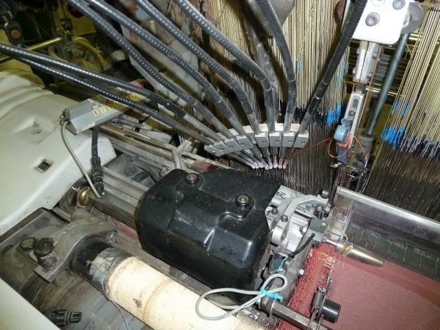 Vamatex, 9000 Plus ES, 1999, 2300mm Working Width, 8 Colors, 8 Weft Feeders