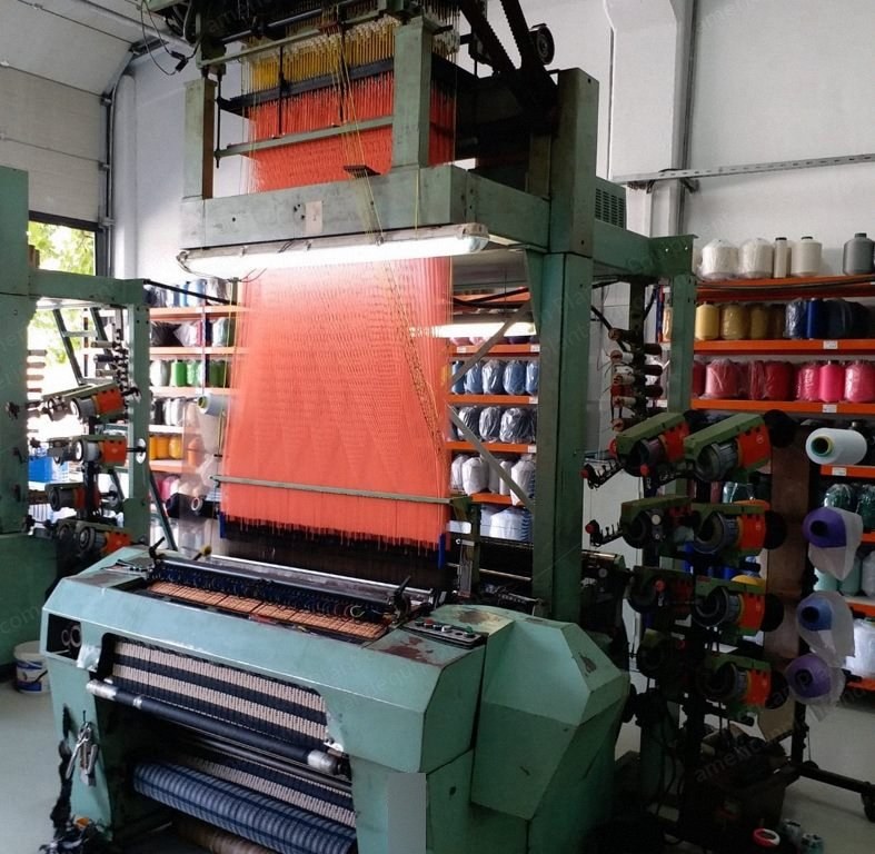Muller, MBJ1, 1989, Jacquard Label Loom, 8 Colors, 864 Hooks, 900mm Width, For Taffeta