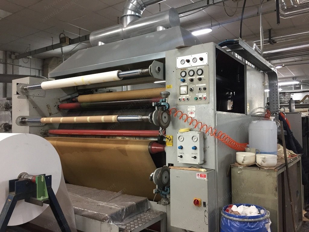 Muzzi Transfer Printing Calender, 1987, 2100mm Working Width, 1500mm Cylinder Diameter, Oil Heated