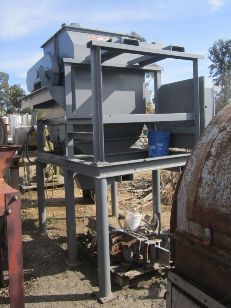Eriez, 36x36, 1980, Dry Drum Magnetic Separator, 15 to 40 TPH, 10 HP, with Feed Hopper