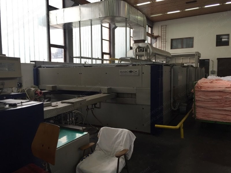 Babcock, Krantz, Mahlo Continuous Foulard, Tumbler and Stenter Drying Machine, 1999, 2450mm, Gas Heated