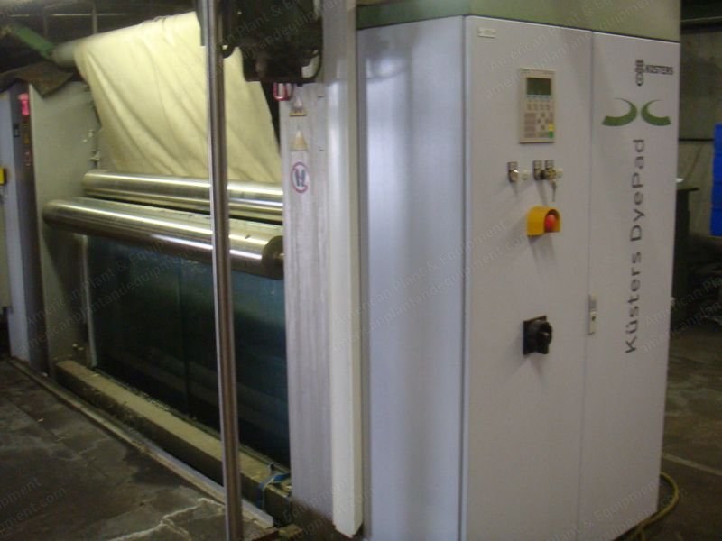 Kusters, Pad Steam, 1981, 1800mm Working Width, Dye Pad 222-12-1800, 4x8 Wumag Drying Cylinders