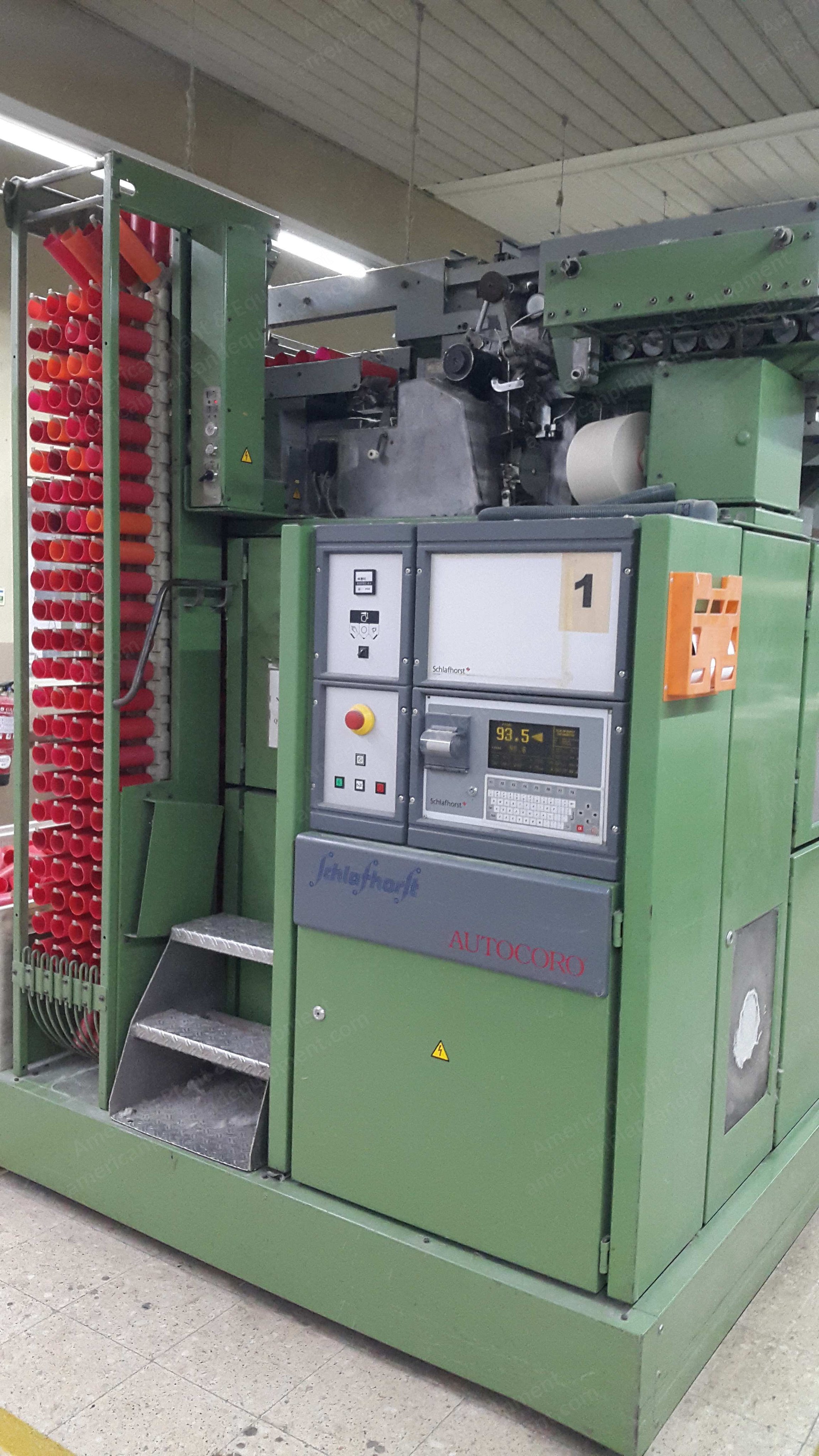Schlafhorst, SE9/ACO 288, 1996/1997, 216 Spindles, 6" SRZ Cylindrical Exit, Corolab Clearer