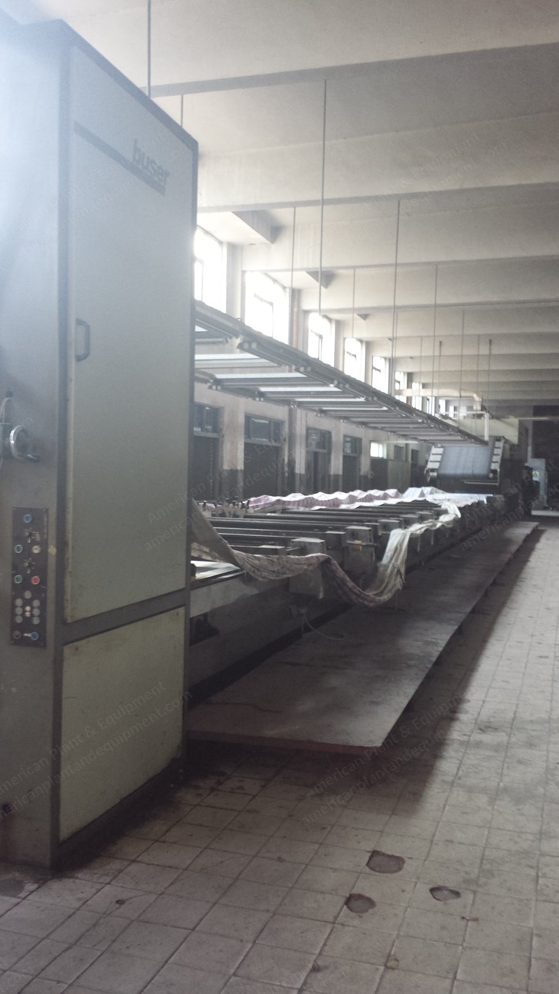 Buser, Flat Printing Machine, 1998, 12 Colors, 1600mm Printing Width, 28m Belt Length
