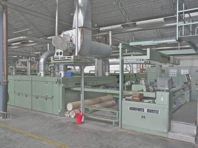 Monforts, Montex 8 GK, 1985/1996, 2400mm Width, 4 Chambers, Pin & Clip Chain