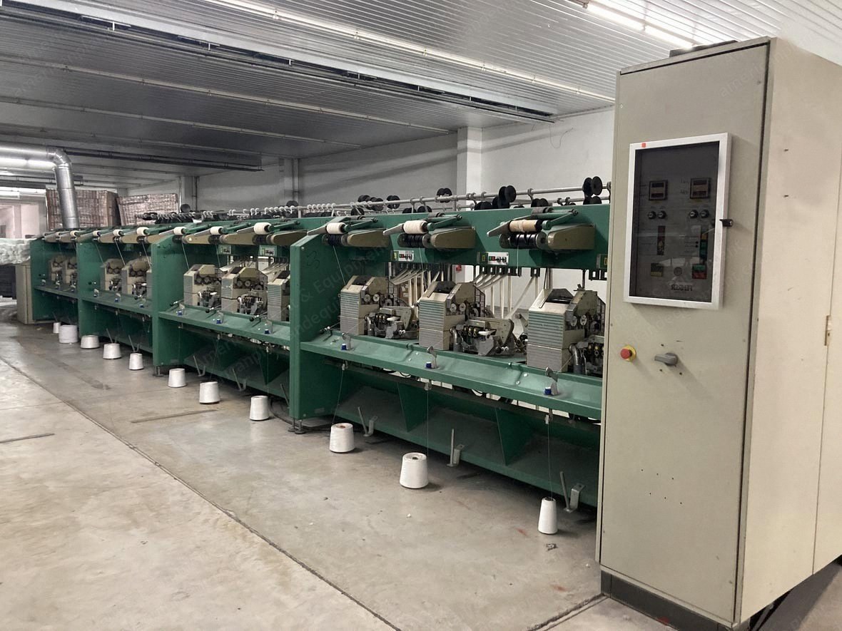 Fehrer, Dref 3, 12 Spindles, 6" Cylindrical Take Up, Spinning Machine