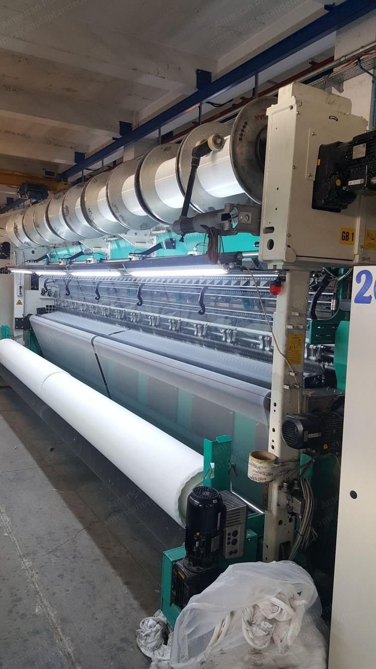 Karl Mayer, Warp Knitting Machines (HKS, RSE, Liba COP), 1990-2014, Gauge E20-E32, Widths to 220in