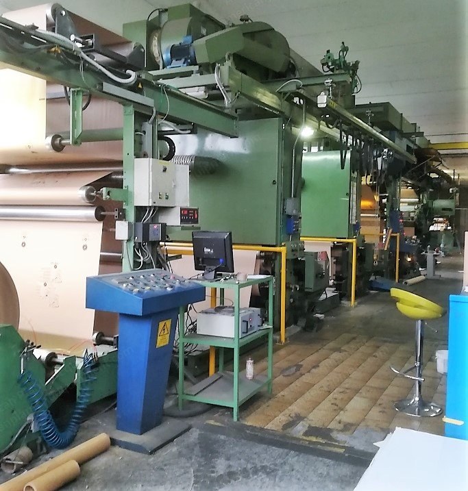New Long, Paper Valvesack Production Line, 1993, 25 to 50 kgs, Tuber Mod. 55M, Bottomer 222 B