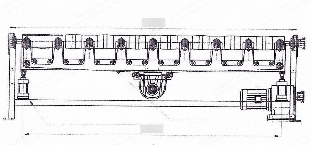 90-Degree Turn Unit, 2600x2600mm, 2x 1.5 kW Motors