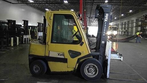 Yale, GDP080LN, 2004, 8000 lbs Capacity, Triple Mast, Diesel, Full Cab