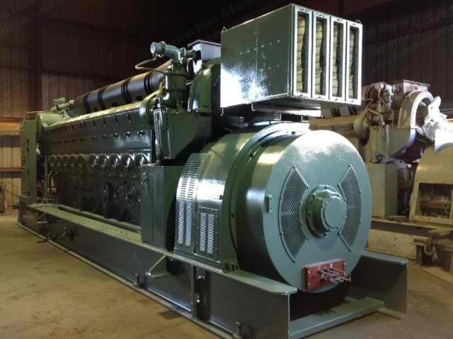 EMD, 20-645-E4B, 1980, 2600kW, 3600 HP, 60 Hz, Diesel Generator Set
