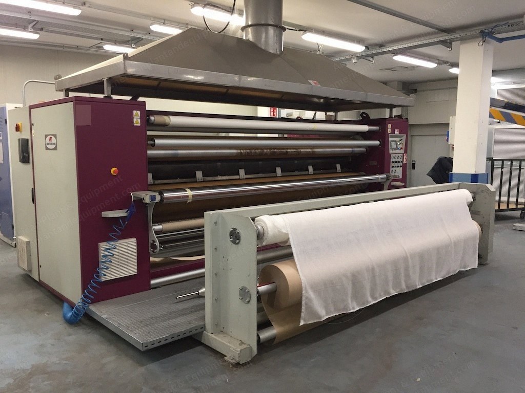 Monti Antonio, Model 91-3/3600, 2012, Transfer Printing Machine, Working Width 3400mm, Cylinder Diameter 500mm, Electric Heat
