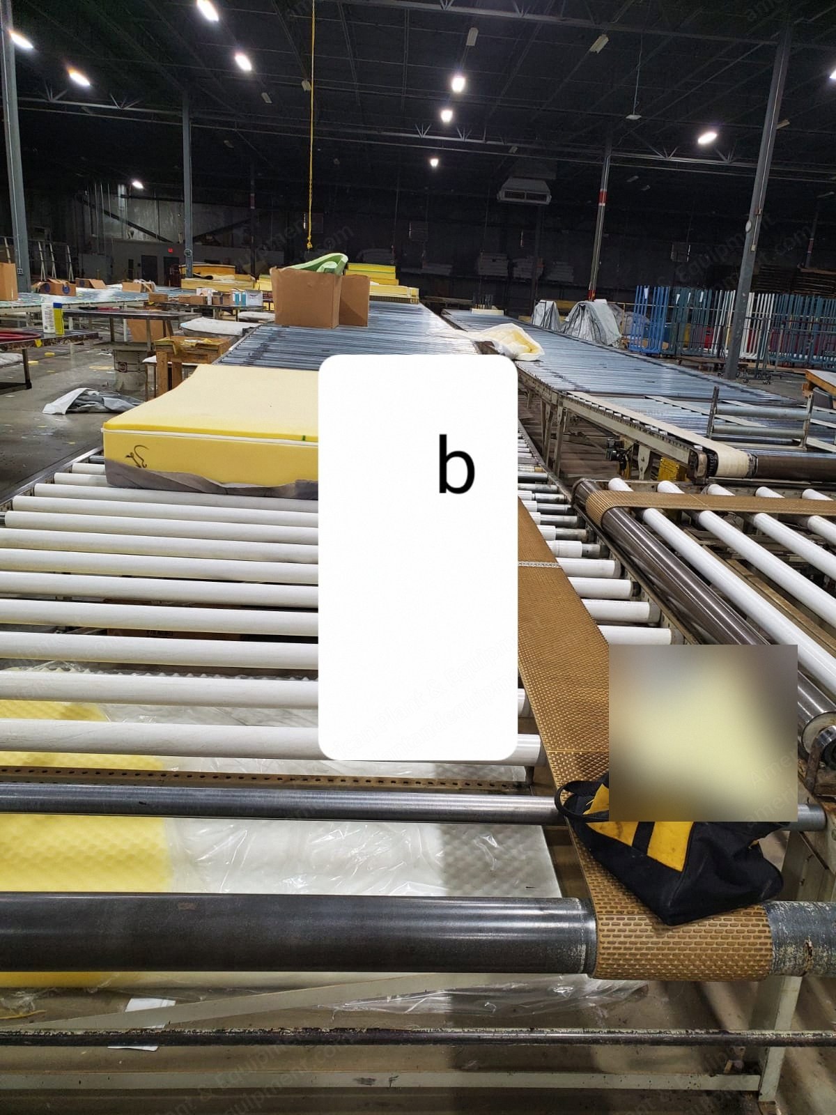 Roller Conveyors, 10 Sections, 84" Wide, Adjustable Height