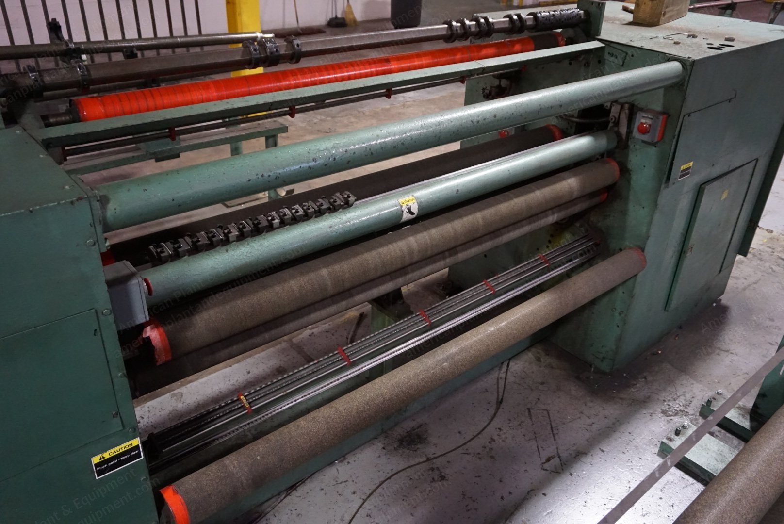 Dusenbery, 815, 72" Duplex Slitter Rewinder, Razor Knives, 24" Rewind Diameter, Fife Guide