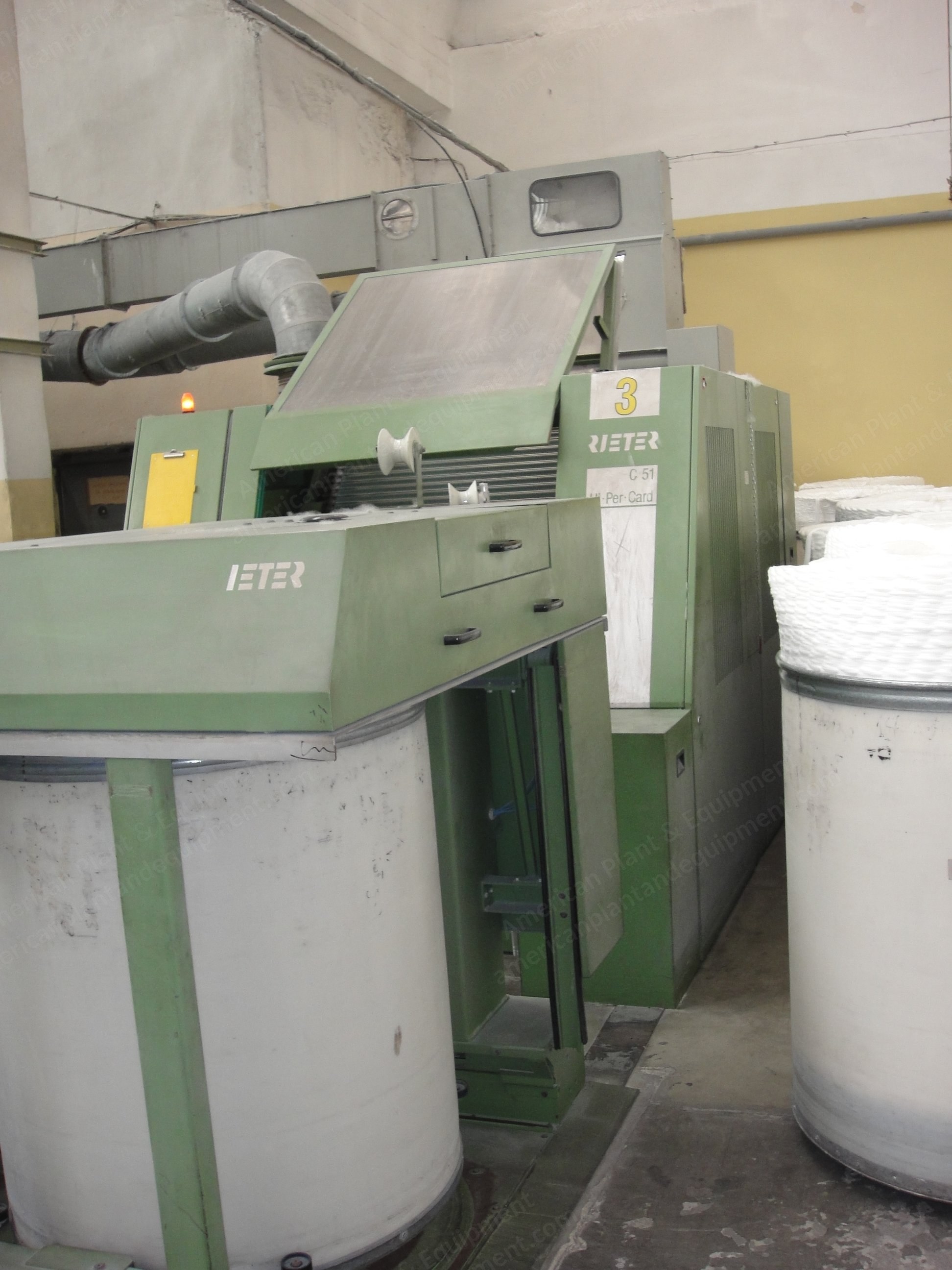 Rieter, C51 HP, 2000/2003, Aerofeed-U with A-70, 1000mm Can Diameter, 150-250 m/min