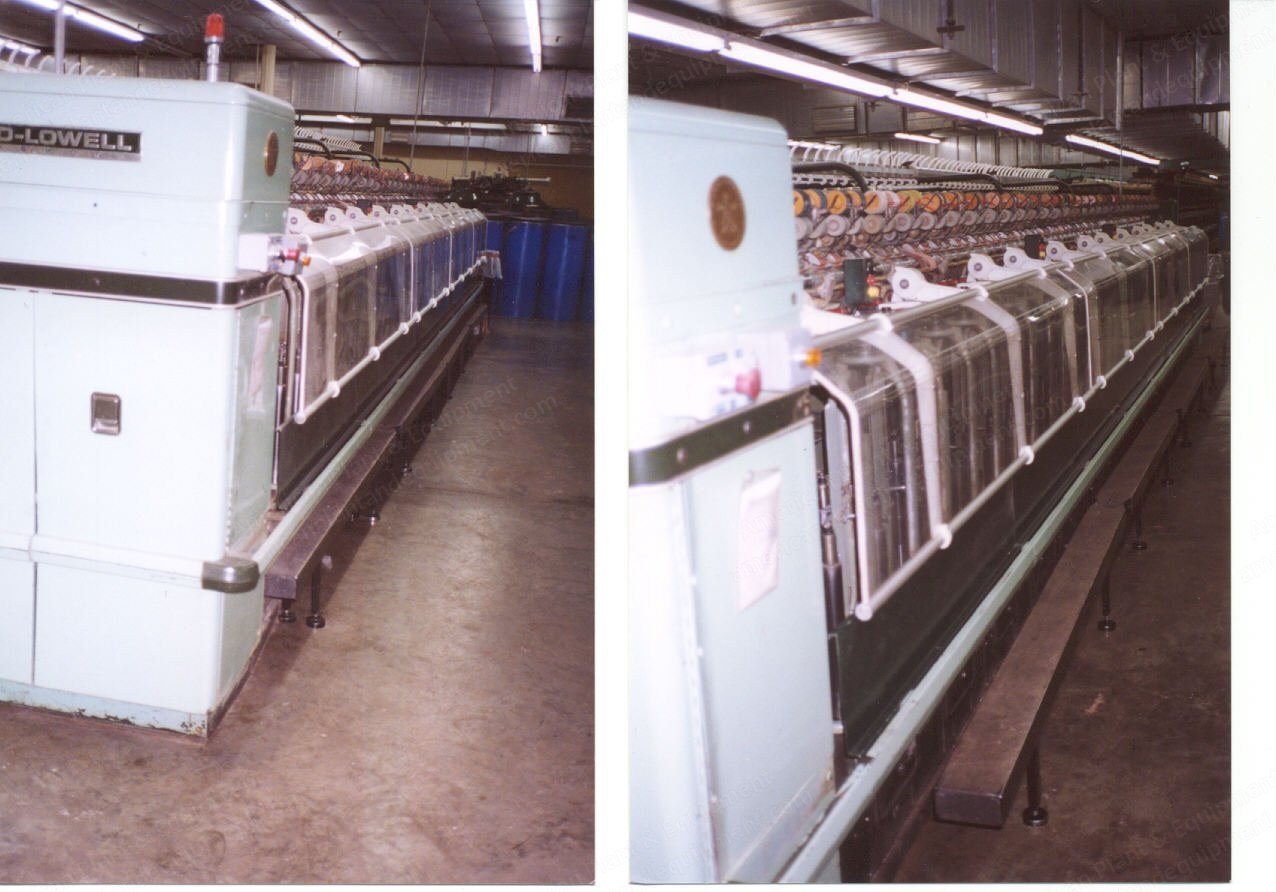 Saco Lowell, Spinomatic, 1985, Worsted Spinning Frames, 232 Spindles
