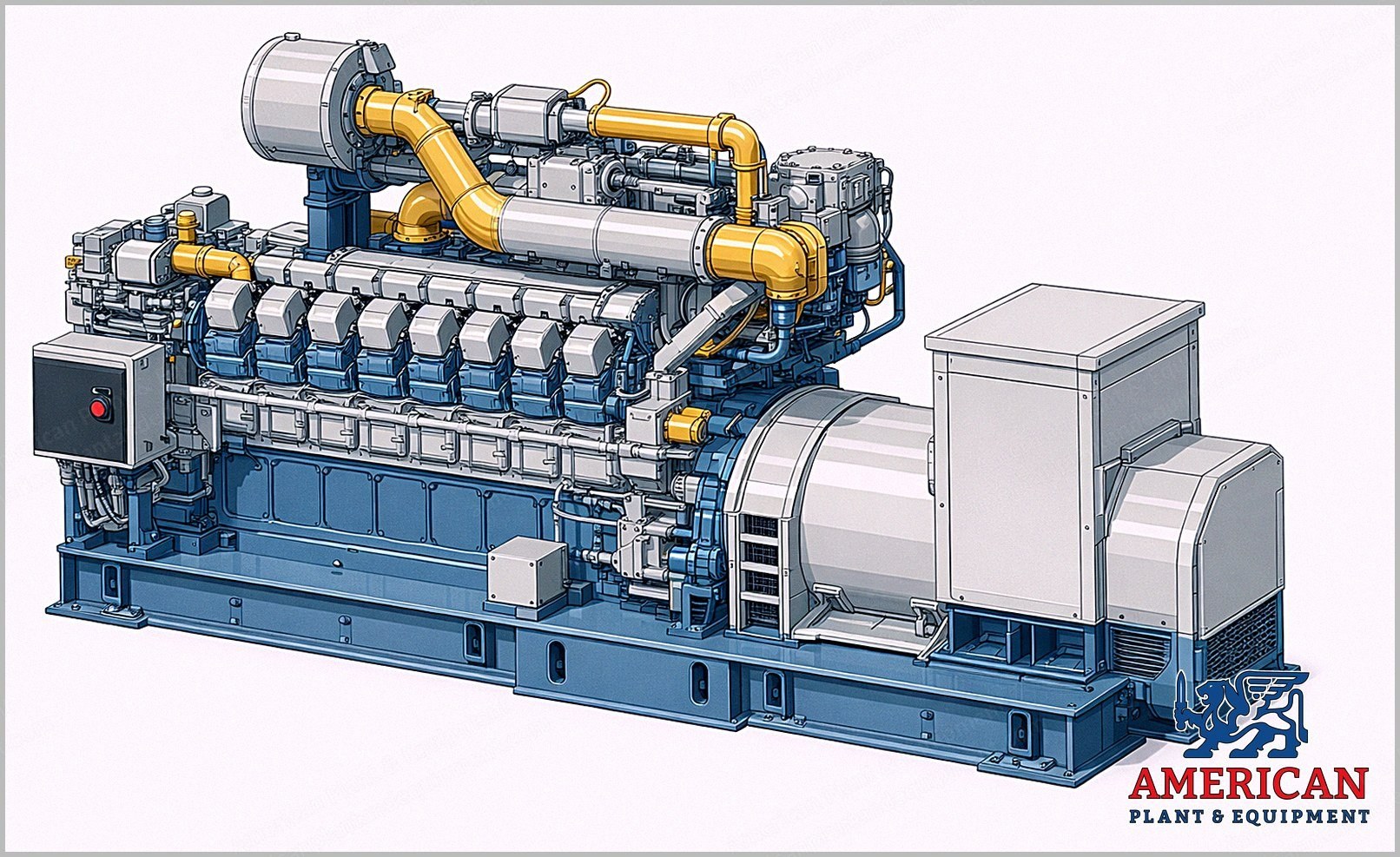 Caterpillar, G3516B LE, 2004, 2.6 MW, 480V, 60 Hz Gas Engine Generator Set Package