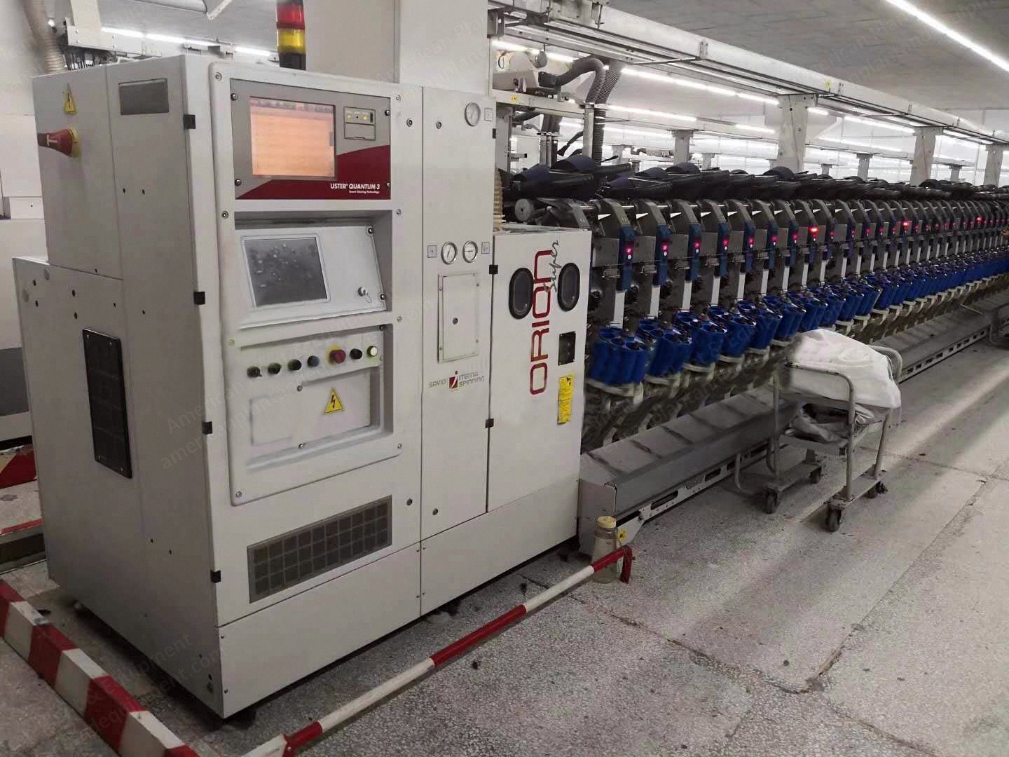 Savio, Orion M and Polar M, 2011 to 2012, 60 Spindles, Uster Quantum 3, Magazine Type