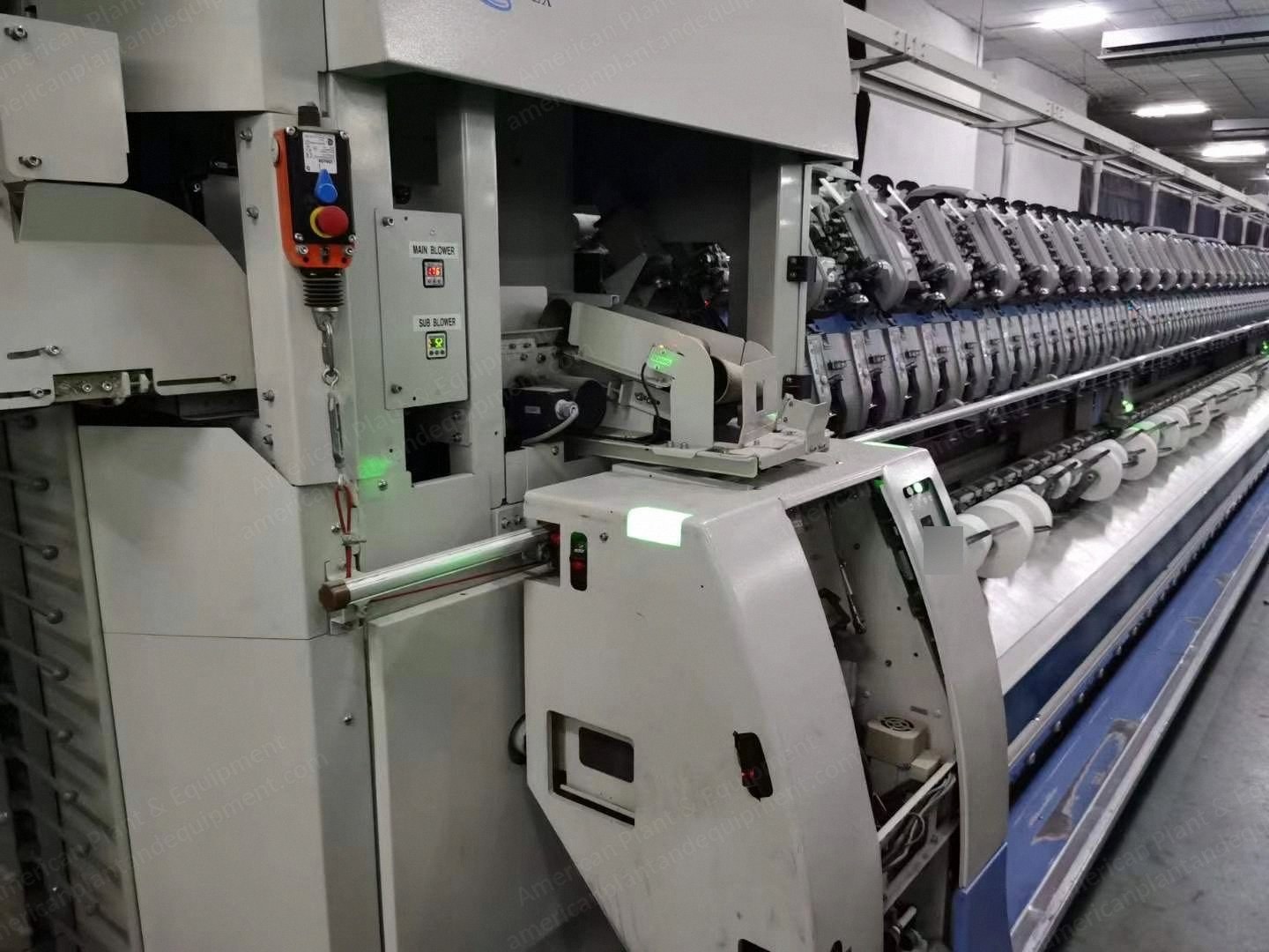 Muratec, Vortex 870, 2014, 96 Spindles, Yarn Count 21, 400 m/min