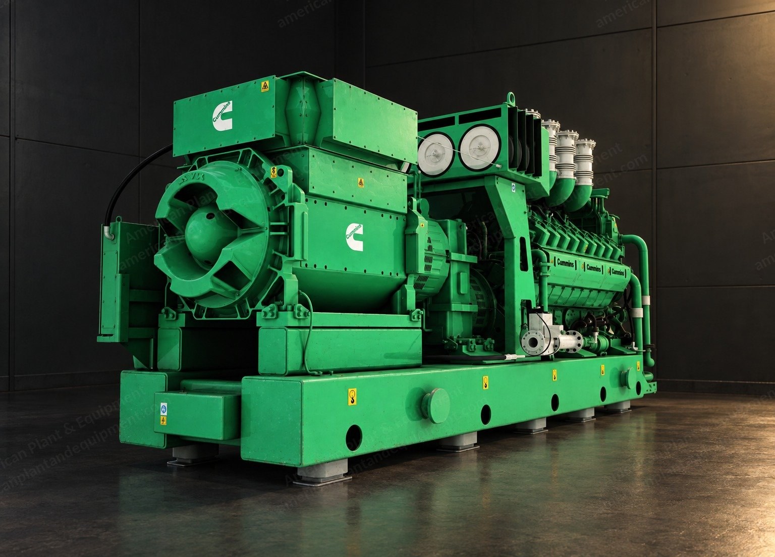 Cummins, C2000 N6CB, 2019, Natural Gas Generator Set, 2,000 kW Each, 60 Hz, 12,470 V, Unused