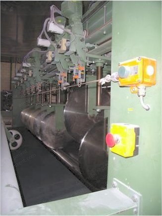 Fleissner Longitudinal Cutting Machine, 4500mm Width, 7 Blades, Pneumatic, 2000