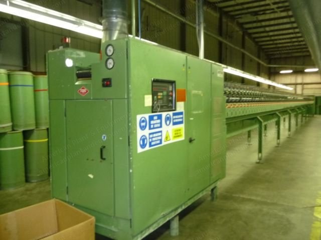 Complete Open End Spinning Plant for Reworkable Fibers, Rieter / Trutzschler / Zacarias Rosique, 1986-1999, 3x Rieter R1 (240 Rotors), 1x Rieter RU14 (216 Rotors), 7x Zacarias Rosique Cards