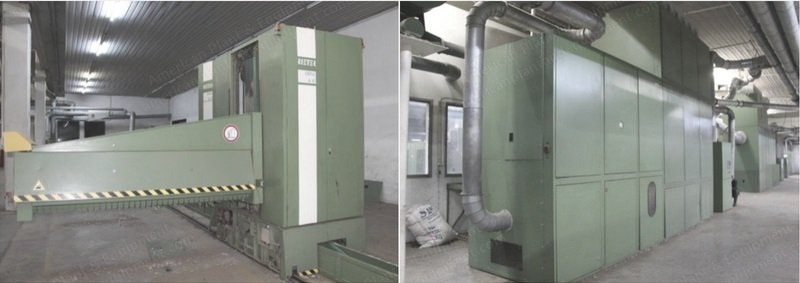 Rieter, Complete Blowroom, 1998, with A10 Unifloc, B11 Uniclean, B7/3 Unimix, B50 Uniflex