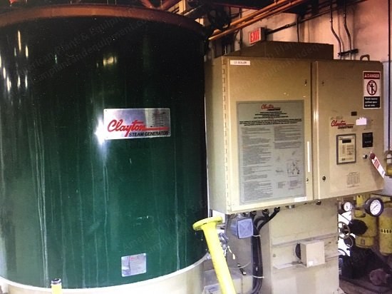 Clayton, 200 HP, 350 PSIG, Natural Gas, Skid Mounted Steam Generator