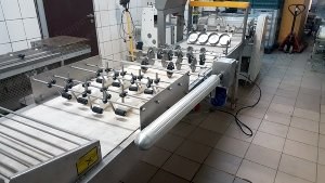 Seewer Rondo, SPF 602B, Pastry Make Up Line, 62cm Belt Width, 765cm Table Length, 300kg/hr