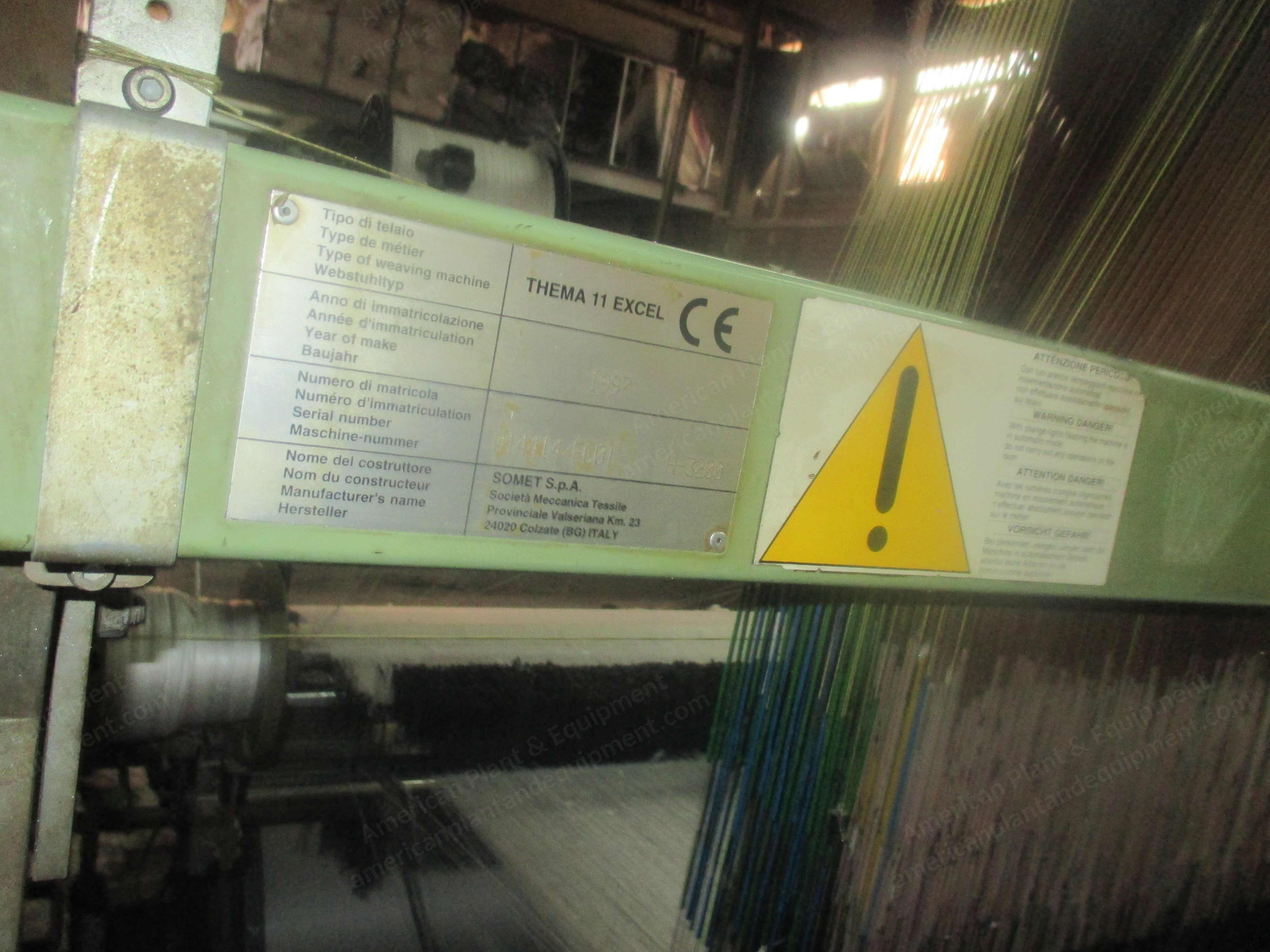 Somet, Excel, 1997, 3200mm Width, Staubli CX860 Jacquard, 2688 Hooks