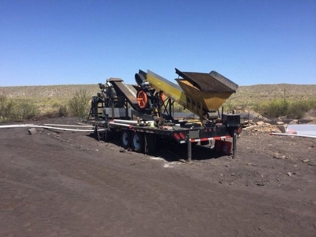 Portable Crushing Plant, 2018, 5 TPH, Jaw & Impact Crusher, 63 HP Perkins Diesel Engine, 30' Tandem Axle Trailer