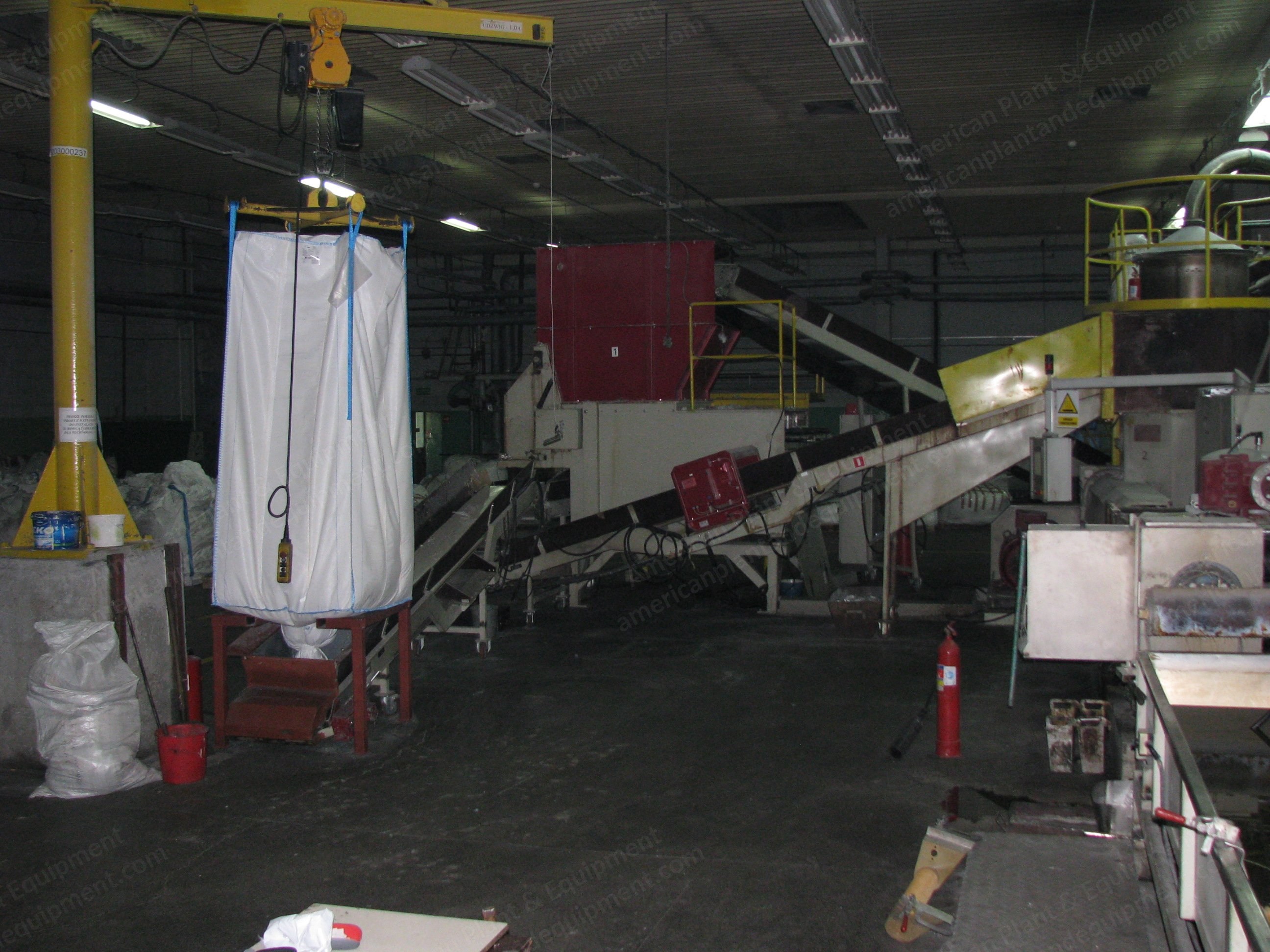Artec, 125 DHV, 2003, Polyester Fiber Recycling Line, 125mm Screw, 750 kg/h Capacity