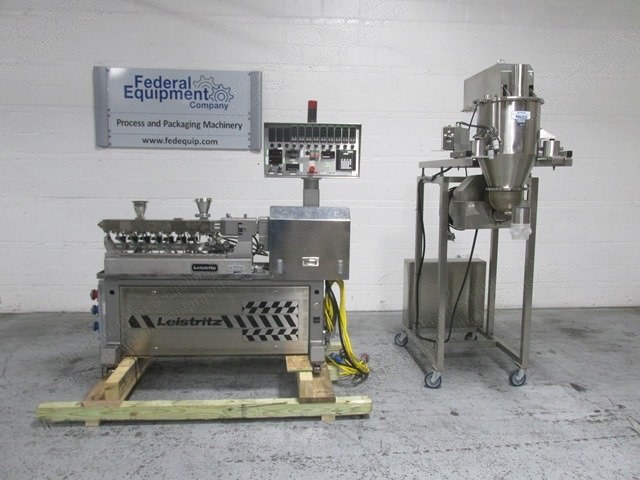 Leistritz, Micro18/GGC-40D, 1996, 18mm Screw Diameter, 40:1 L/D, 3 HP, Twin Screw Extruder Pelletizing Line
