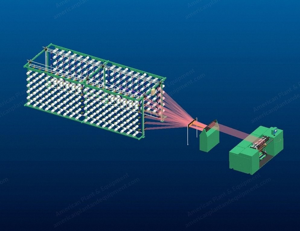 NovaStar, WS134, Computer Controlled High-Speed Double Beams Machine, 1000 m/min, 1380 Ends Creel