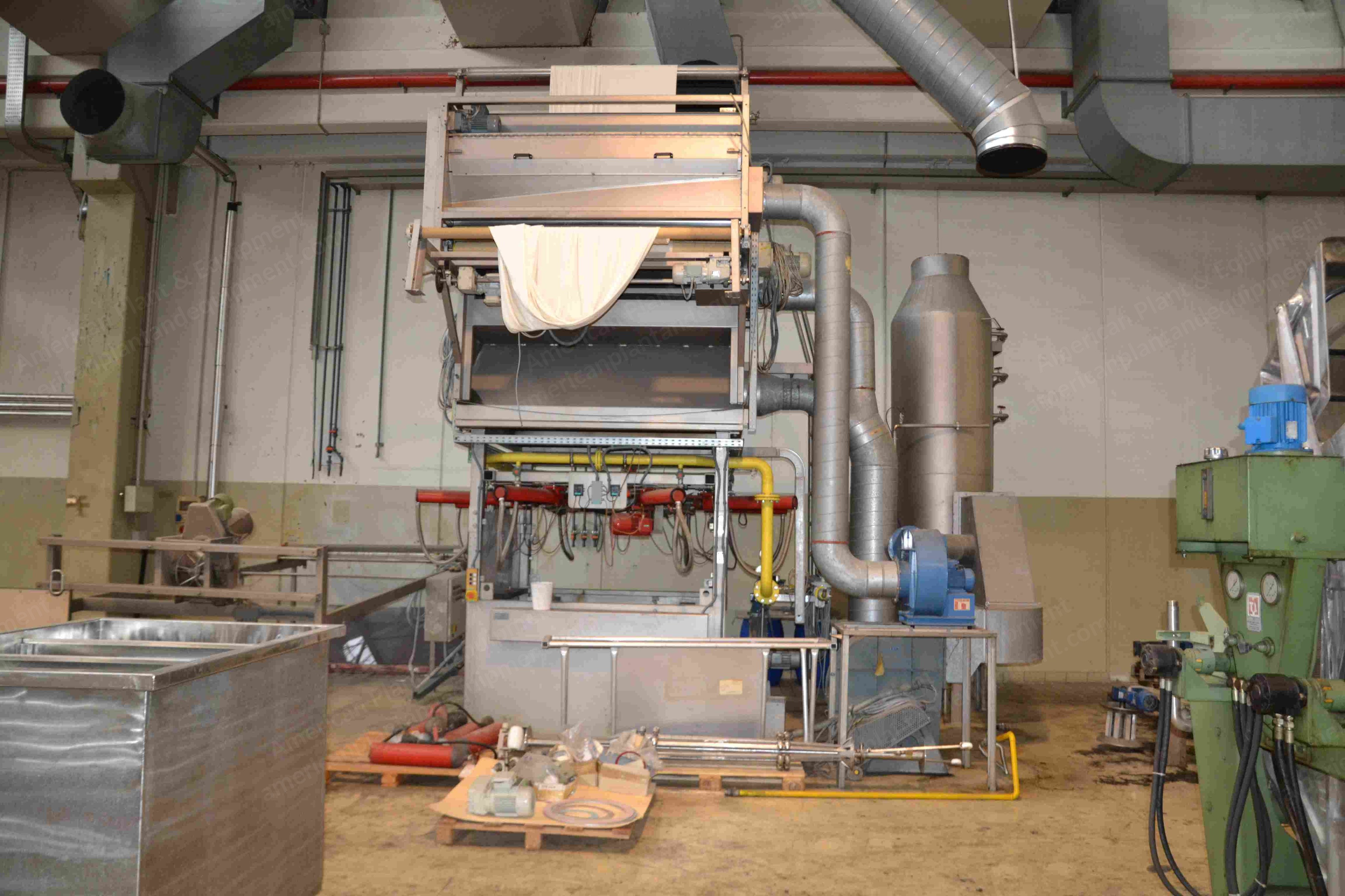 Dornier, EcoSinge, 1999, Singeing Machine, with Corino Turning Detwisting Platform, Exhaust Treatment Unit