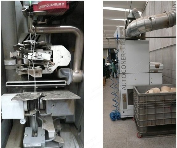 Schlafhorst, Model 338, 2006, 50 Positions, Steel Drums, Uster Quantum Yarn Clearers