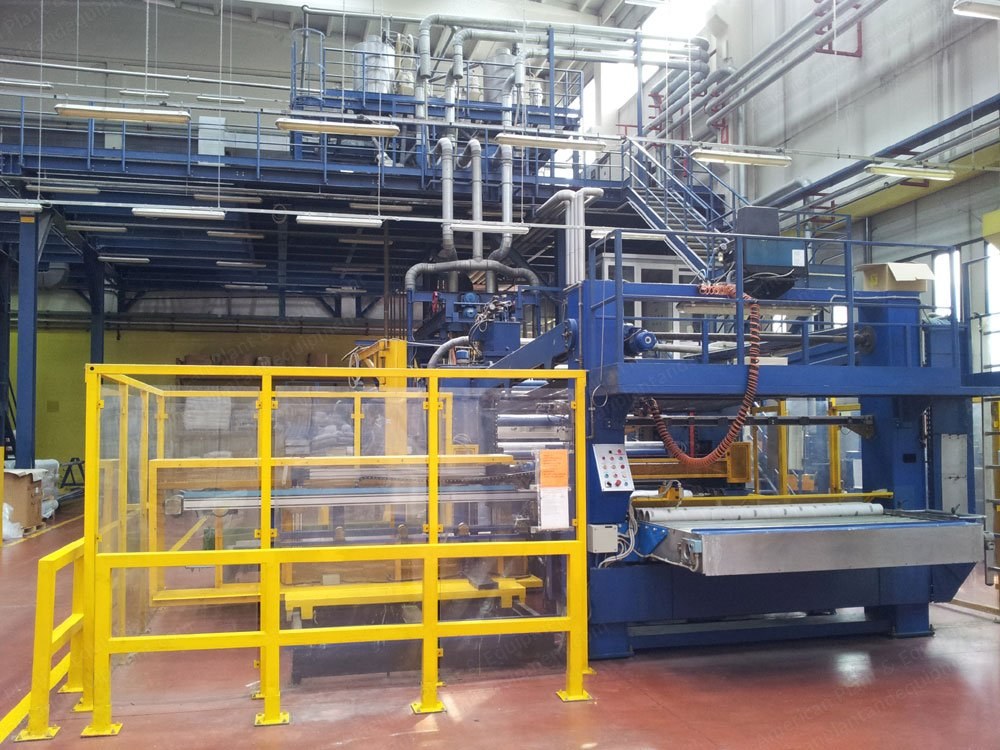 Dolci Stretch Film Extrusion Line, Web Width 2000mm, Capacity 850 kg/h, 3 Extruders