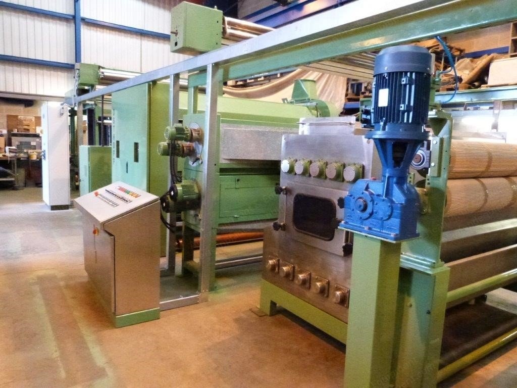 Osthoff, PK 90, Singeing Machine, 2000mm Working Width, 2 Gas Burners, with Corino Brushing